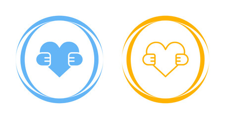 Hand Holding Heart Vector Icon