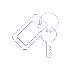Room key vector icon