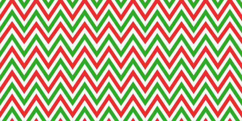 Christmas candy seamless pattern. Candy cane zigzag stripes background. Christmas present pattern. Winter holiday lines backdrop. Xmas gift wrapping print. Vector Illustration on white background.