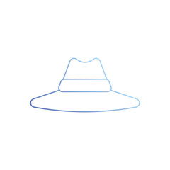 Pamela hat vector icon