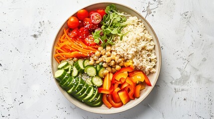 Healthy and Colorful Buddha Bowl