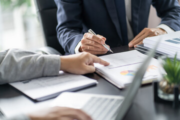 Business People Meeting Design Ideas professional investor working new start up project. businessman and businesswoman working together meeting concept