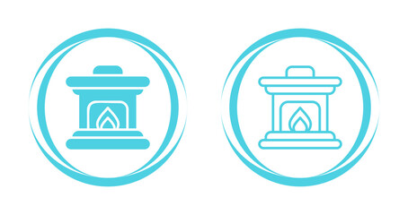 Fire Place Vector Icon