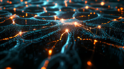 Neural Network Visual with Interconnected Code Resembling Brain Pathways

