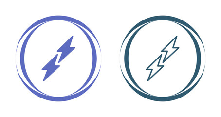 Obraz premium Lightning Vector Icon