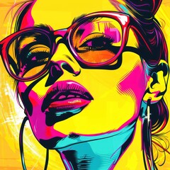 23. Retro pop art design, wall art, nostalgic vibes