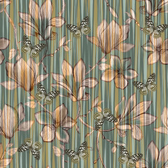 seamless pattern with flowers