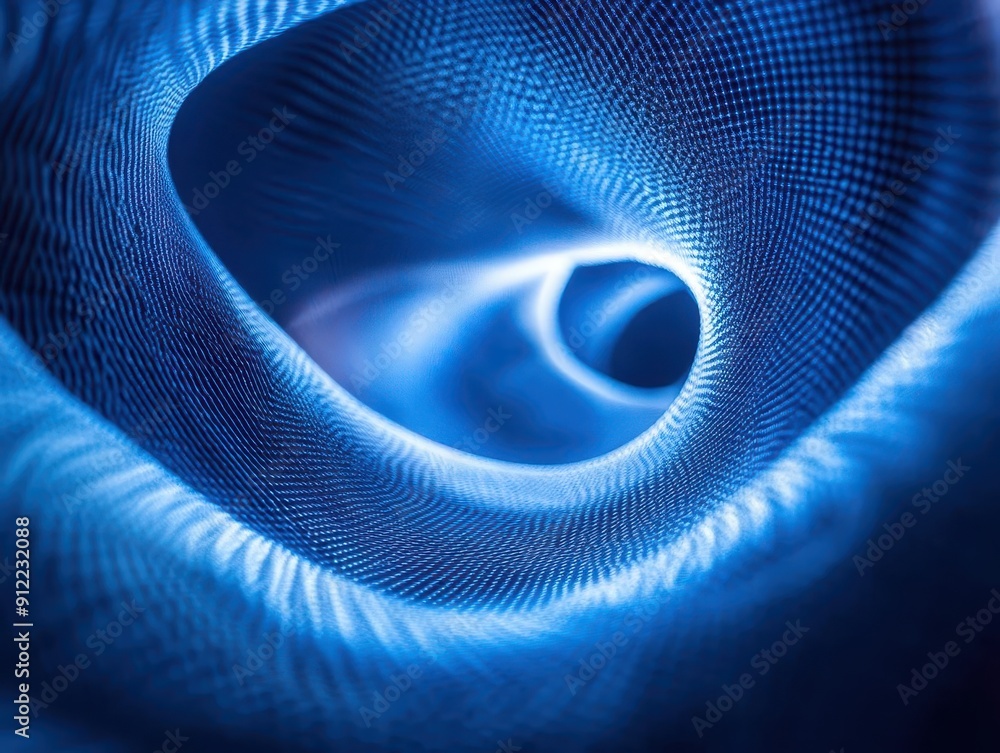 Aufkleber dynamic blue light rays forming an abstract pattern