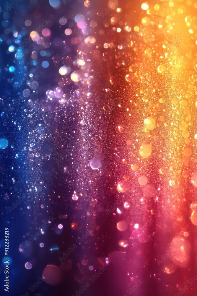 Poster a sparkling abstract summer background with vibrant colors creates a mesmerizing visual display.