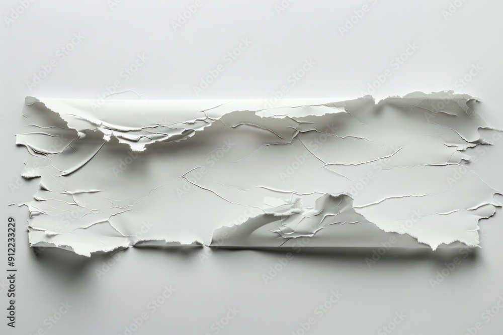 Poster a white paper with a knife stuck in it, could be used as an illustration for a crime scene or a myst
