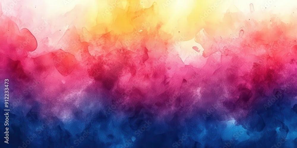 Poster vibrant watercolor texture background with dynamic color blends that create a mesmerizing effect.