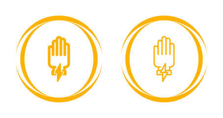 Obraz premium Insulated Gloves Vector Icon