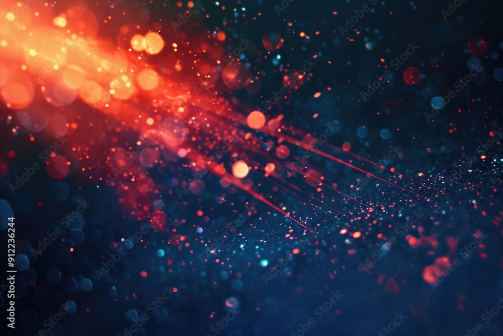 Poster blurry photo of a red and blue background suitable for abstract or experimental designs