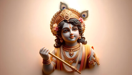 Happy Janmashtami Background template poster design