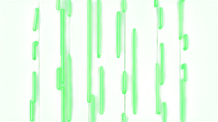 Decoraciones en 3d coloridas en tonos neon brillantes sobre un fondo transparente 