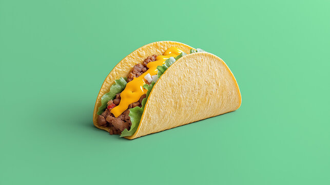 tachos on green background