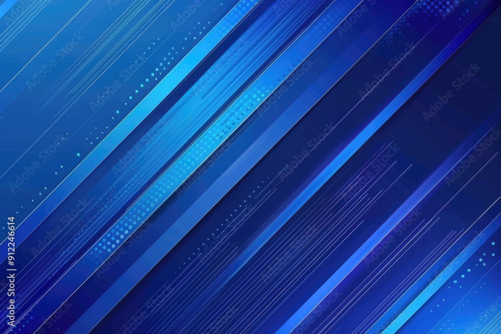 Aufkleber a blue abstract background featuring lines and dots