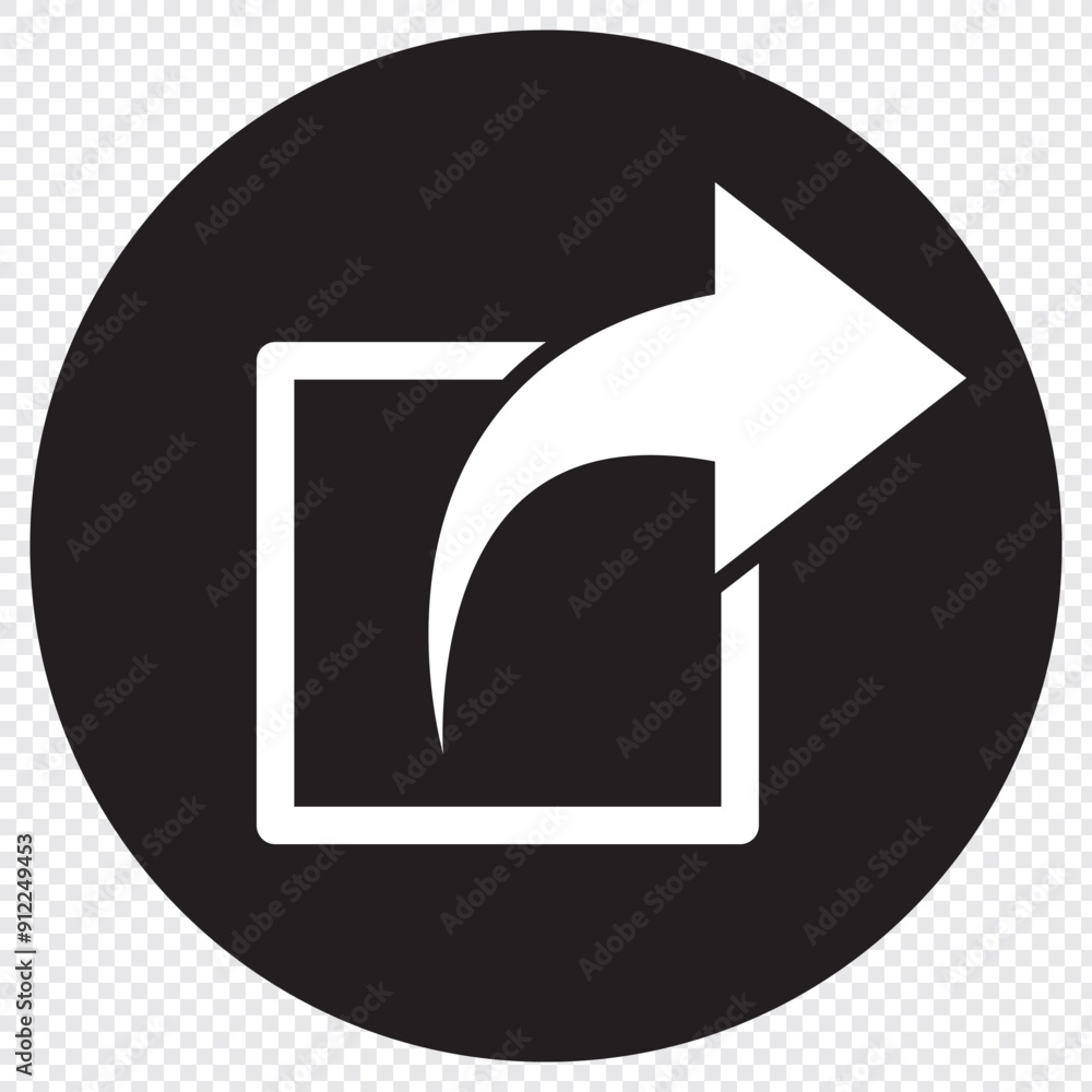 Poster share icon set. sharing vector icon. share arrow icon reply send forward icons button. like, comment