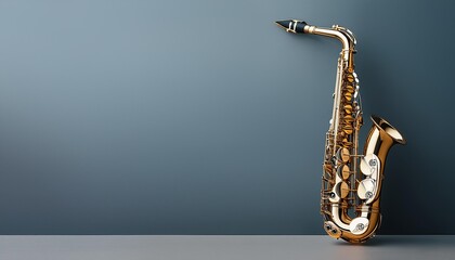 An Instrument - Saxophone
Instrument Standing On a Clean Background. Beauty Photo. 