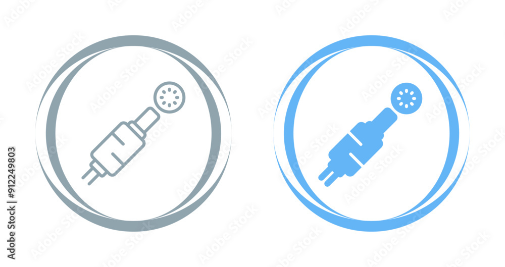 Canvas Prints plug vector icon