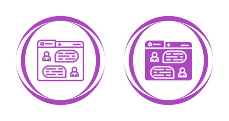 Messaging Vector Icon