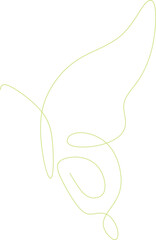 Obraz premium Monoline Butterfly