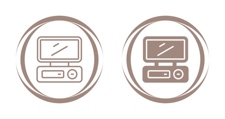 Fototapeta premium Desktop Vector Icon