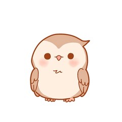 a cute brown owl 