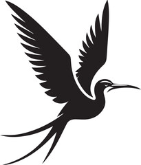 Frigatebird vector silhouette illustration
