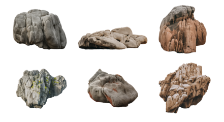 rock isolated on white background