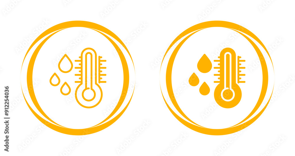 Canvas Prints thermometer vector icon