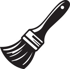 Obraz premium paint brush vector silhouette illustration