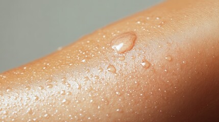 Fototapeta premium Clear Fluid-Filled Blister on Forearm: Image and Diagnosis