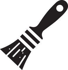 paint brush vector silhouette illustration