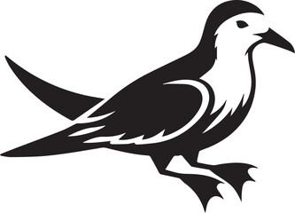 Petrel vector silhouette illustration
