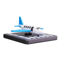 runway 3d render icons