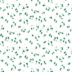 Subtle Leaf Outline: Seamless Pattern for Textiles.
