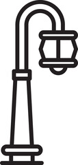Street Light Lamp Icon
