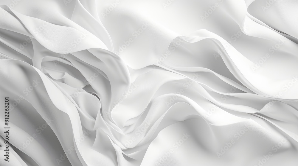 Poster a close-up shot of a white cloth with a textured surface