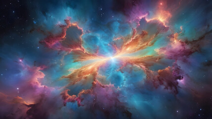 background with stars, ai generated