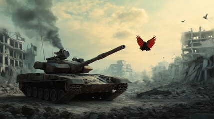 Stop war or Anti war concept. Peace not war, International day of peace, Say no to the war, Protest manifestation against war.