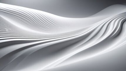 Black and White Abstract Wavy Lines