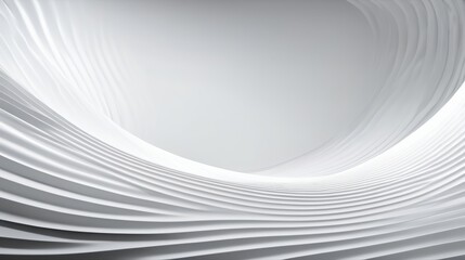 Abstract White Background With Wavy Lines