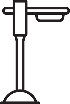 recommend clip art: Decorative Street Light Icon Line Art