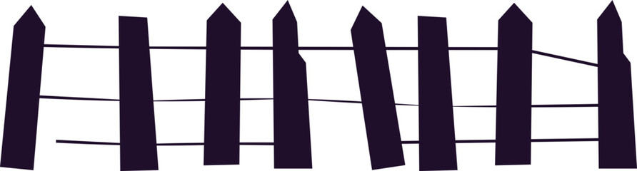 Silhouette Halloween Fence