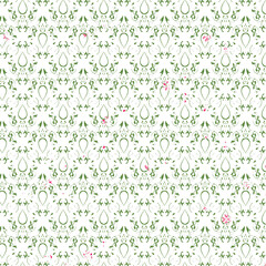 Beautiful Foliage Seamless Pattern for Fabric.

