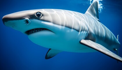 Obraz premium Close-up of a Great White Shark