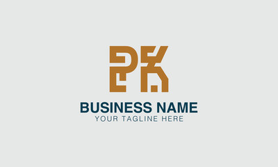 PK P pk initial logo | initial based abstract modern minimal creative logo, vector template image. luxury logotype logo, real estate homie logo. typography logo. initials logo