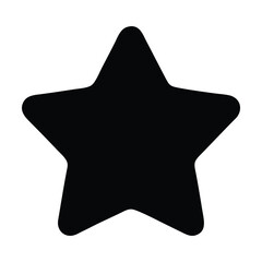 Black star icon illustration. Vector illustration