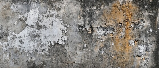Obraz premium High-resolution shot of a concrete wall's surface showing weathered textures and subtle color variations